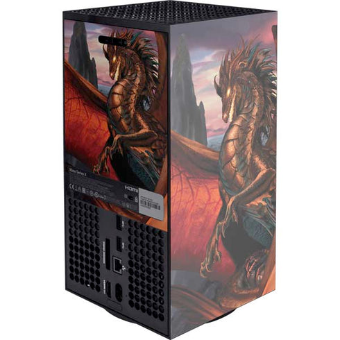 Coppervein Dragon by Ruth Thompson XBox Series X Digital Edition Console Skin